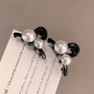 Retro Pearl Small Grab Clip Female Princess Head Influencer กิ๊บติดผมด้านข้างหน้าผาก Bangs กิ๊บติดผมหัก Hairpin Headdress