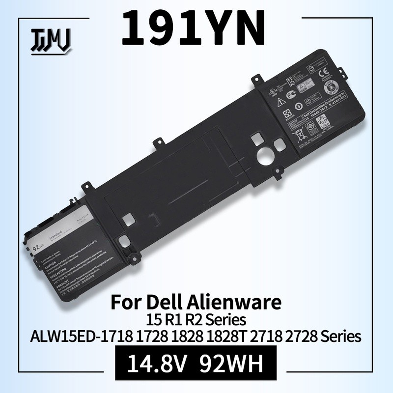 191YN Laptop Battery for Dell Alienware 15 R1 R2 ALW15ED-1718 1728 1828 1828T 2718 2728 P42F 410GJ 2
