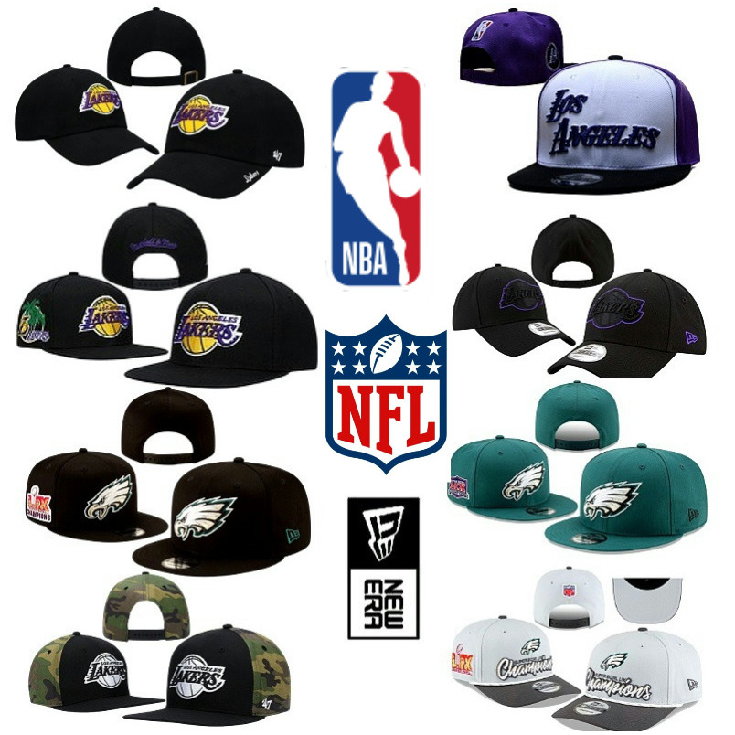 Los Angeles Lakers/Philadelphia Eagles Casual Fashion หมวกเบสบอลปรับได้สบาย