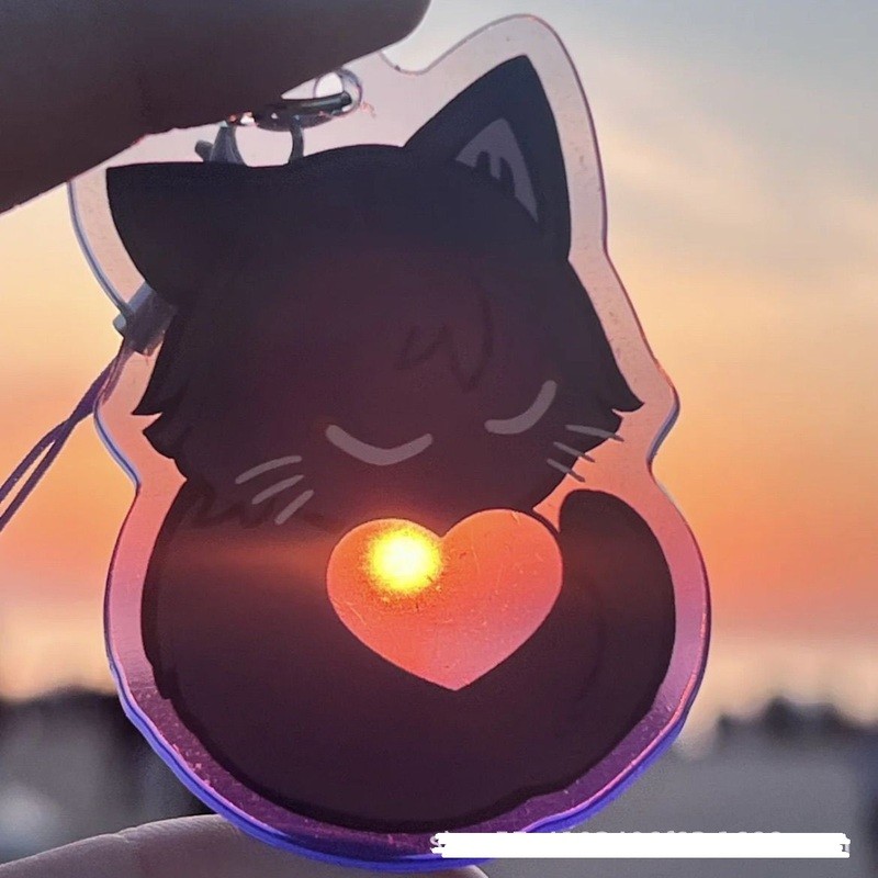 เกมน่ารัก Genshin Impact Wanderer Balladeer Kabukimono Scaramouche หมวก Guy คอสเพลย์พวงกุญแจ Unisex แมวจี้อะคริลิคตุ๊กตาพวงกุญแจอุปกรณ์เสริมพวงกุญแจของขวัญ