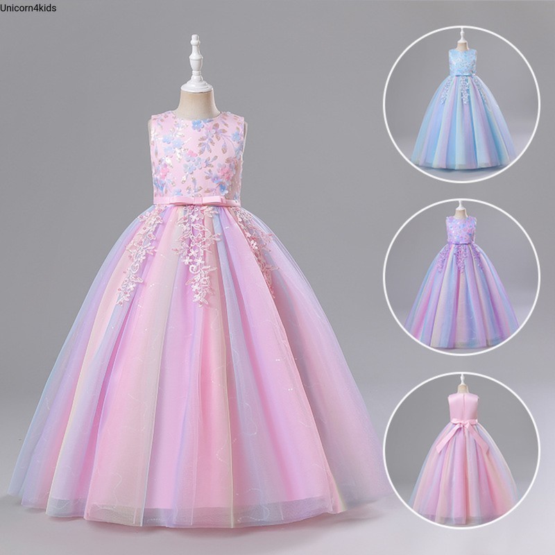 UNICORN4KIDS พร้อมส่ง ชุดราตรีเด็ก ชุดออกงานเด็กหญิง สไตล์เจ้าหญิง no.u23