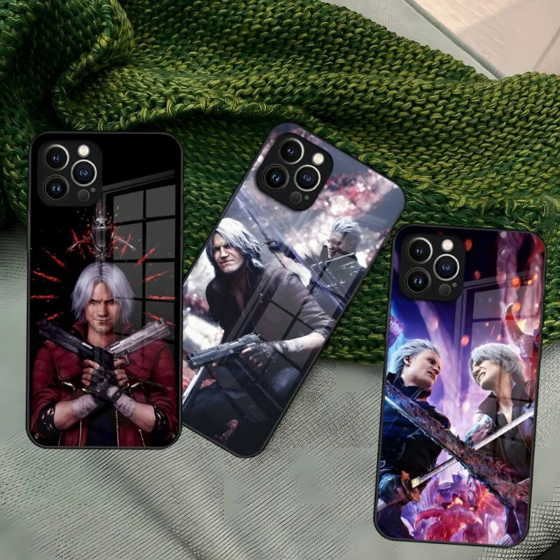 D-devil-เกม-may-cryสําหรับiphone 15 14 13 12 Pro Max 11 Mini X Xr Xs 8 7 Pulsแก ้ ว 0728