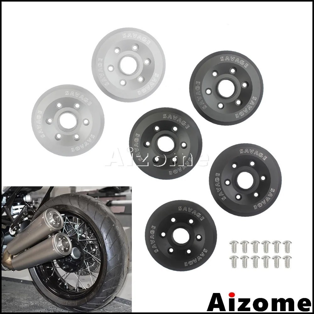 AI 1 Pair Motorcycle CNC Aluminum Exhaust Muffler Tail Tip Covers For BMW R NINE T 2014 2015 2016 R9