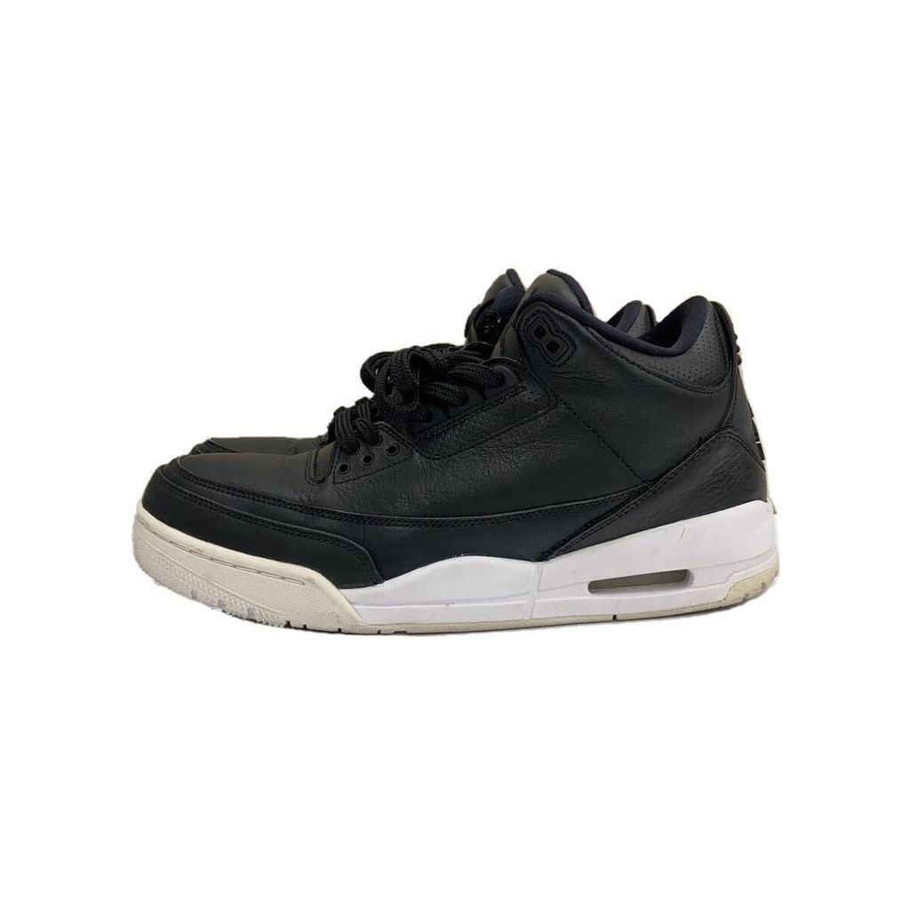 Nike รองเท้าผ้าใบ Air Jordan 3 Low 1 8 4 20 360 สีดํา มือสอง
