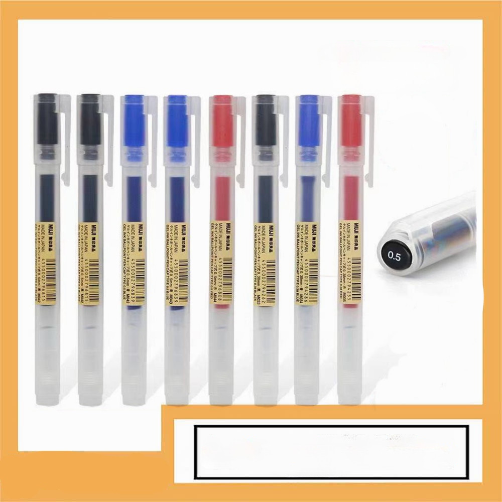 ปากกาเจล Mujl ( สีดำ / น้ำเงิน / สีแดง ) หัว 0.5 ซื้อ 10 แถม 1