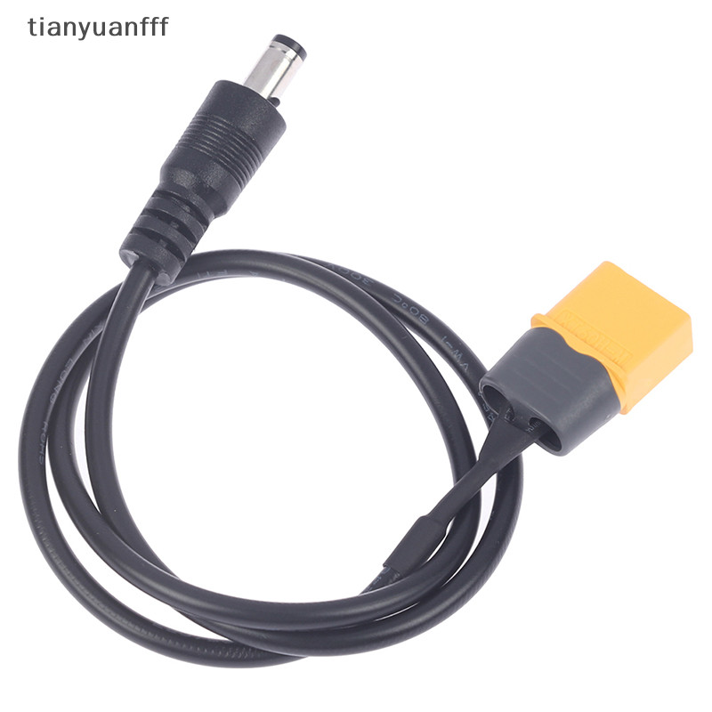 Tianyuanfff XT60 อะแดปเตอร์เชื่อมต่อสายเคเบิล ตัวผู้ เป็นตัวผู้ DC DC5525 5.5x2.5 มม.