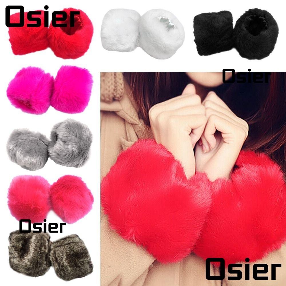Osier1 ปลอกแขน ผ้าขนสัตว์เทียม แบบยืดหยุ่น อุปกรณ์เสริม สําหรับเสื้อแจ็กเก็ต