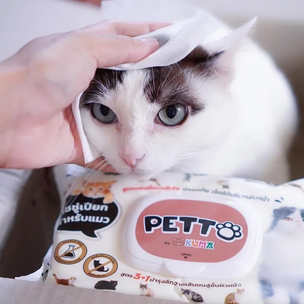 [แพ็คx3] ทิชชู่เปียก KUMA Petto มี 40 แผ่น คุมะเพ็ตโตะ ทิชชู่สัตว์เลี้ยงผ้าเปียกสัตว์เลี้ยง ทิชชู่หมา ทิชชู่แมว - รูปที่ 4