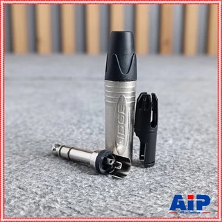1ตัว LIDGE YM-202D ปลั๊กไมค์ ปลั๊กโฟนสเตอริโอ 1/4" PHONE STEREO ตัวผู้ P.MIC ST YM202 YM 202 D สีดำ เอไอ-ไพศาล