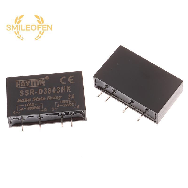 [Smileofen ] Solid State Relay PCB SSR-D3803HK D3805HK D3808HK เฉพาะ Pins 3A 5A 8A DC-AC Solid State Relay PCB พร ้ อม Pins ใหม ่