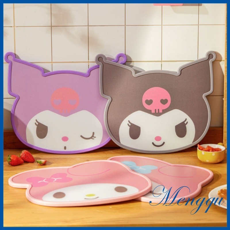 เขียง Sanrio kuromiCinnamoroll เขียงเกรดอาหารบ ้ านเขียงผลไม ้ สองด ้ านกระดานอาหารเสริม