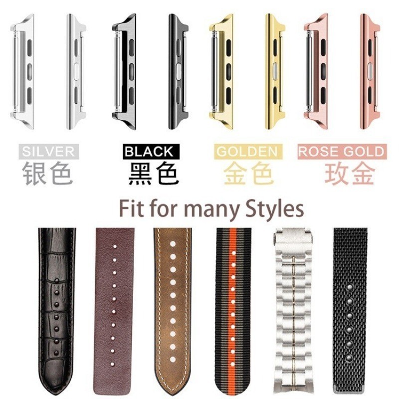 Diy 316L สแตนเลสเปลี ่ ยนสายอะแดปเตอร ์ สําหรับ Apple Watch Connectors Iwatch Lug Spring Bar ฟรี Release ประกอบเครื ่ องมือ - รูปที่ 5