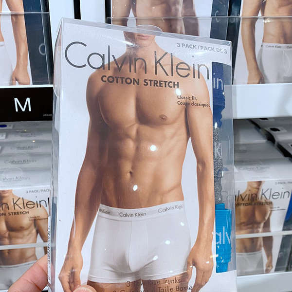 กางเกงใน ck กางเกงใน Calvin Klein CK กางเกงบ็อกเซอร์ผ้าฝ้ายยืดสําหรับผู้ชาย แพ็ค 3 ตัว NU2664