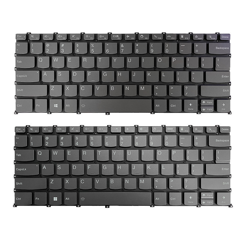 Us แป้นพิมพ์แล็ปท็อปสําหรับ Lenovo V14 G2 ITL V14 G2 ALC K14 GEN1 แป้นพิมพ์แล็ปท็อปสีเทาไม่มี Backlight