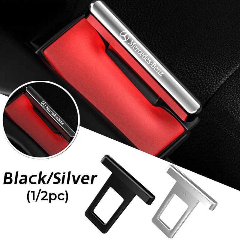 Mercedes Benz รถ Mini เข็มขัดนิรภัย Canceller ซ่อนความปลอดภัยเข็มขัดนิรภัยหัวเข็มขัดคลิป Muffler Alarm Silencer สําหรับ Mercedes Benz EQE EQC CLS GLA GLB GLC GLE W207 W211 W205 W212 W204 W220
