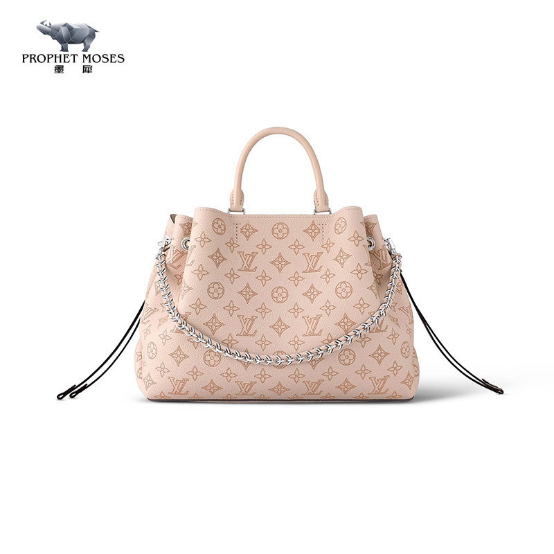 Moxi LV/Louis Vuitton 2023 New Women's Carved Cowhide Bella Tote Handheld Shoulder Bag M22615