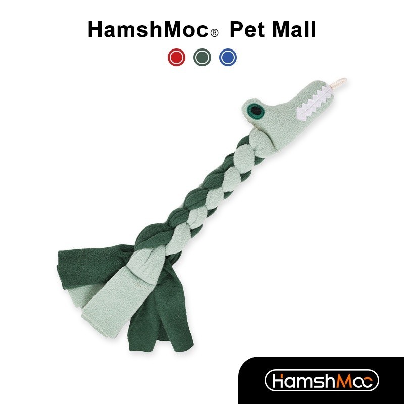 HamshMoc Indestructible Dog Chew Toys Durable Dog Cotton Rope Toys War Dog Toy for Aggressive Chewers Stress Relief Chew