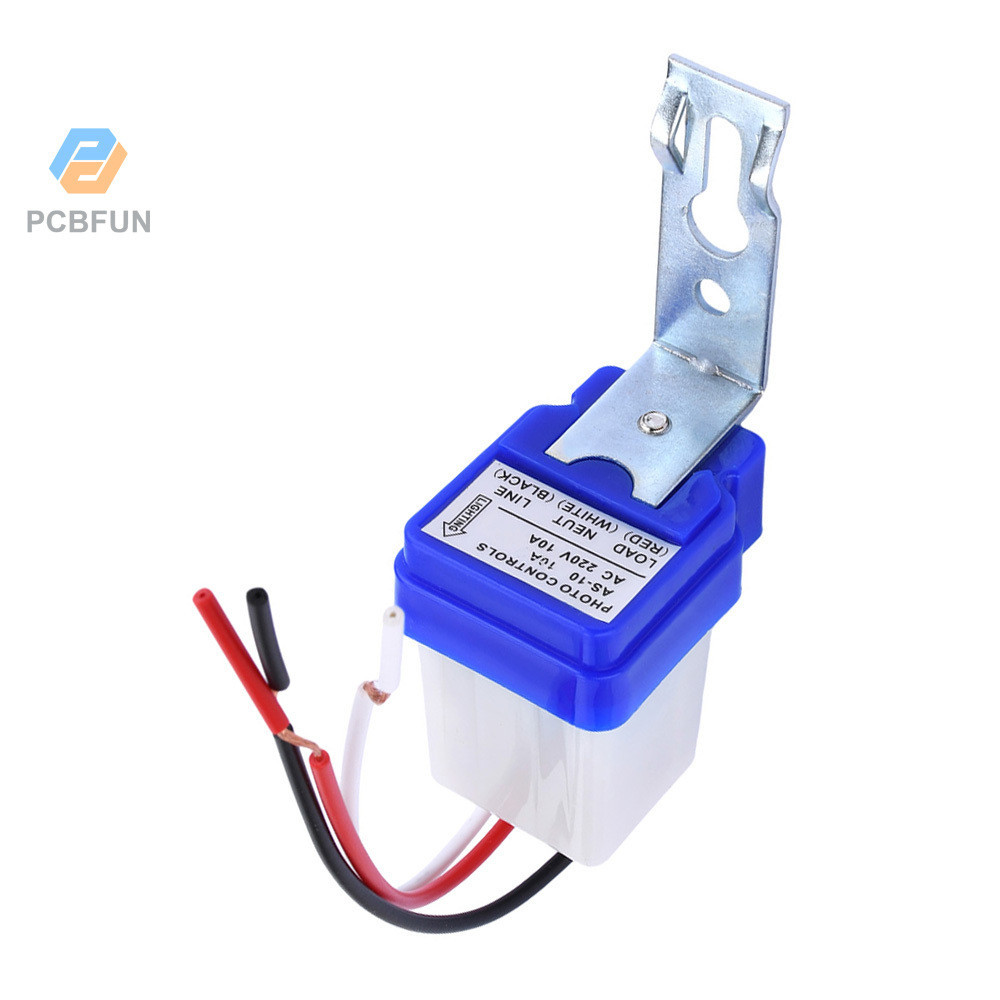 Pcbfun อัตโนมัติเปิดปิดอัตโนมัติตาแมวสวิทช์ไฟถนน DC 12V 24V AC 110V 220V 50-60Hz 10A กันน้ําควบคุมภาพเซ็นเซอร์สวิทช์