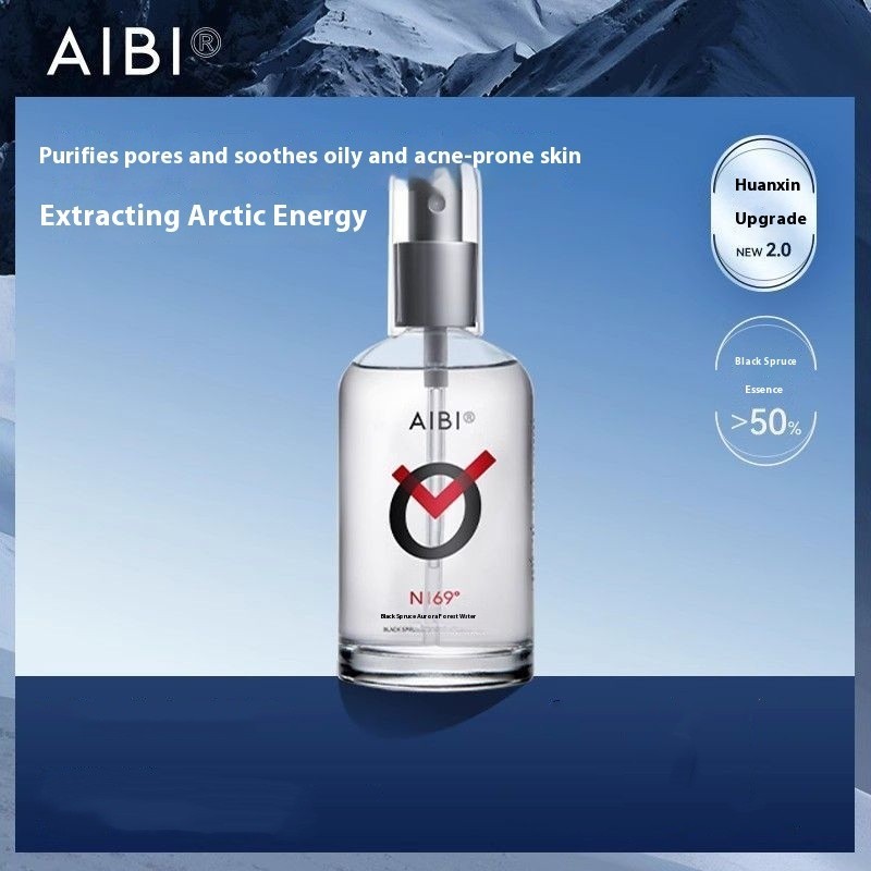 Aibi Aurora Water Black Spruce Balance Water and Oil Replenishing Water Shrink Pores Anti-oxidation Brighten Skin 150ml