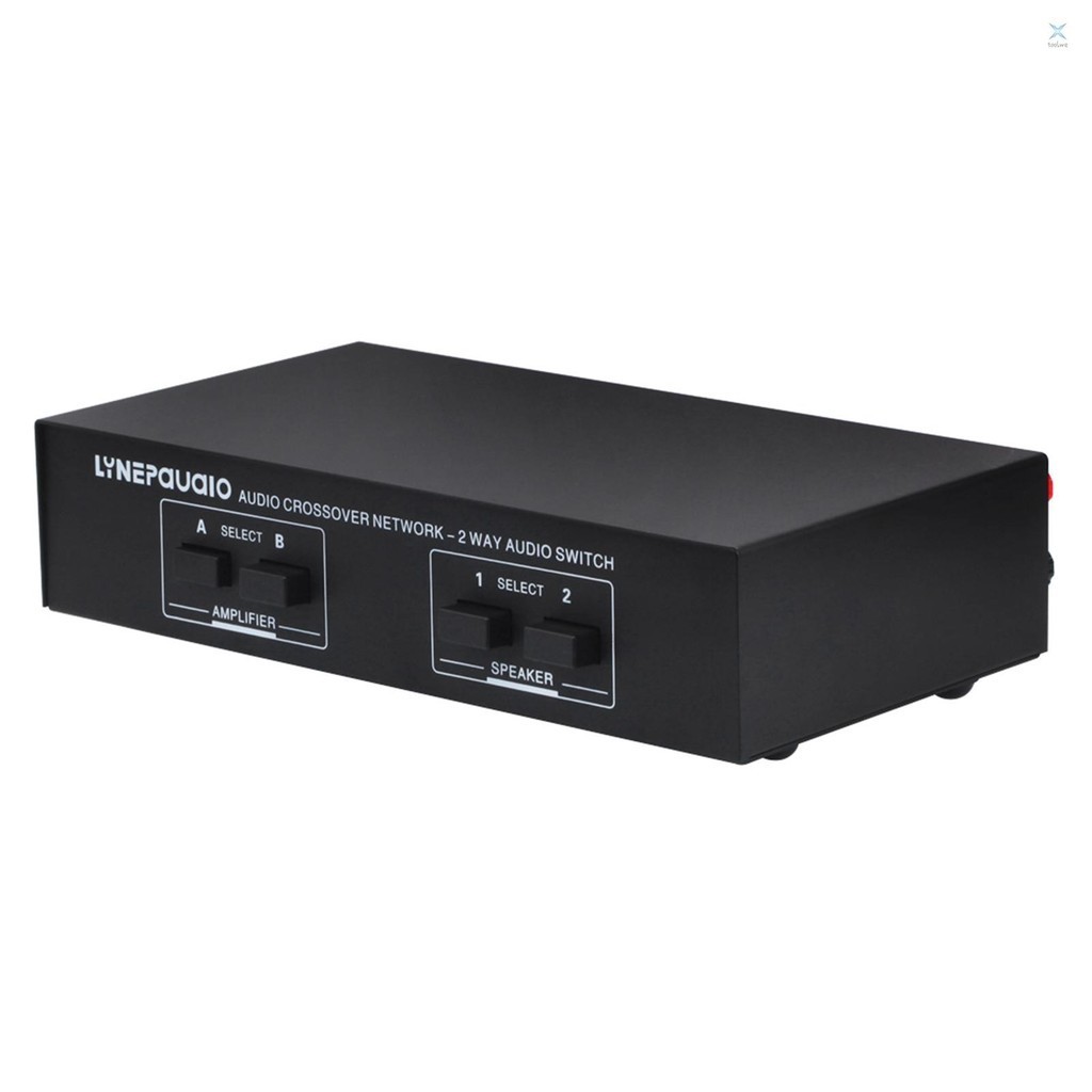 Lynepaauaio 2 In 2 Out Speaker Selector Switch Audio Signal Switcher Power Amplifier Audio Receiver Splitter Box - รูปที่ 7