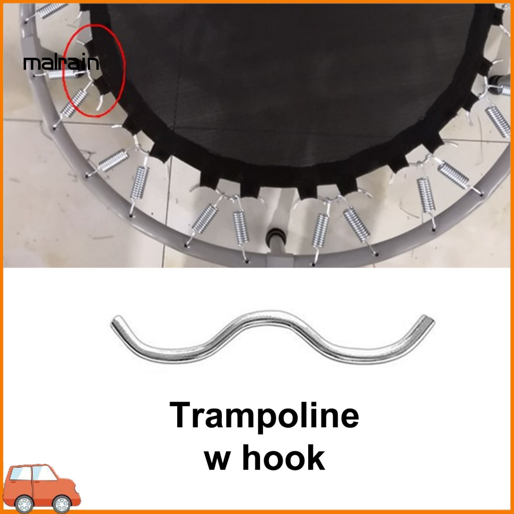 [Ma ] Kids Trampoline Hook Trampoline Hook Premium Trampoline Iron Bar Wire Connector Hook เปลี ่ ยนทนทานและเสถียรอุปกรณ ์ เสริมแทรมโพลีนสําหรับ Ultimate Bouncing Fun