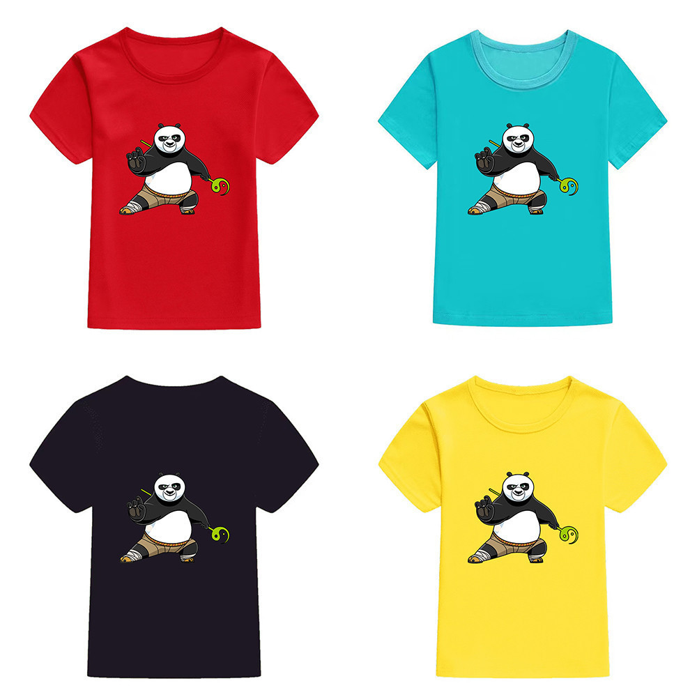 ✨ พร้อมส่ง ✨ ลอง ทรงหลวม ลาย Mingyuan KUNG FU PANDA 4 สําหรับเด็กผู้ชาย และผู้หญิง 100-150