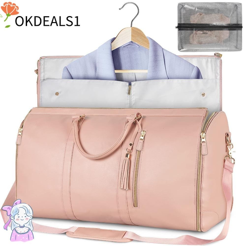 Dealshop กระเป๋าเดินทาง หนัง PU พับได้ จุของได้เยอะ แฟชั่นสําหรับเดินทาง