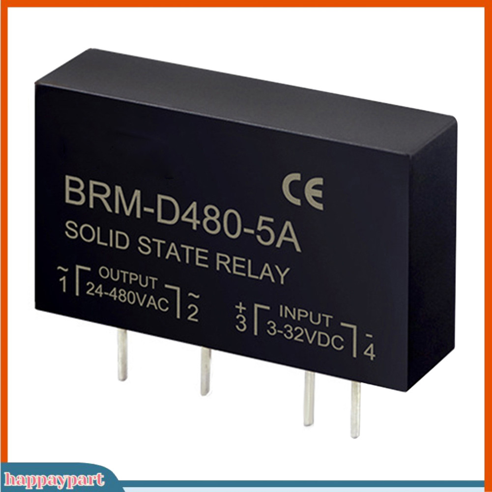 Happpaypart|  Brm-d480 แผงวงจรไฟฟ ้ า PCB 5A พร ้ อม Pins DC-AC Solid State Relay SSR