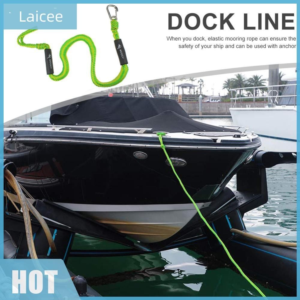 [Laiicee.th ] เรือบันจี ้ จัม Dock Line ยืด Mooring Rope Float Fishing Anchor Rope