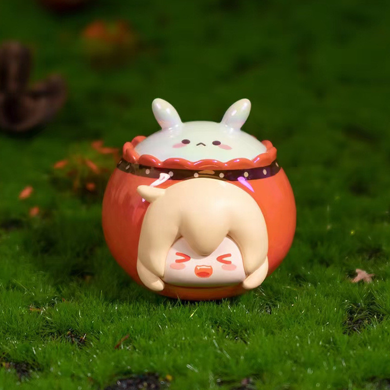 Ys สุ ่ ม One Genshin Impact กล ่ องตาบอดของขวัญสําหรับสาวเครื ่ องประดับคอลเลกชัน Zhongli Hutao Ganyu Mini ตัวเลขของเล ่ น - รูปที่ 5