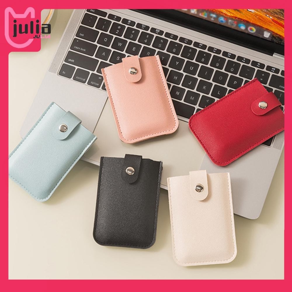 [ Julia1.th ] Bank Card Holder Multi-Card Slots ID Card Holder with Press Button for Men Women