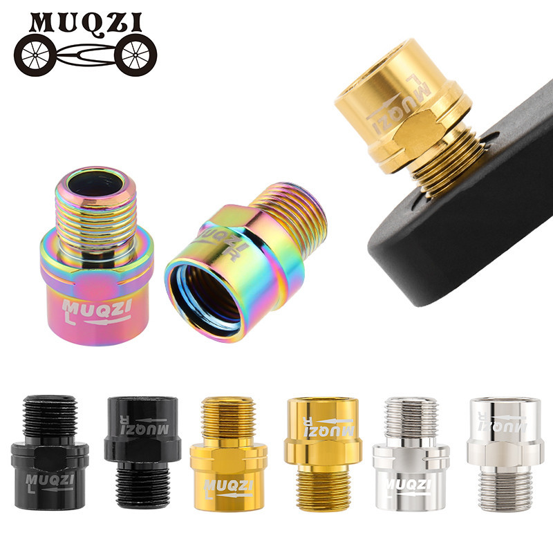 MUQZI 1 คู่เหยียบ Extenders สําหรับ 9/16 นิ้วเหยียบ MTB Pedal Extender จักรยานเหยียบขยายอะแดปเตอร์