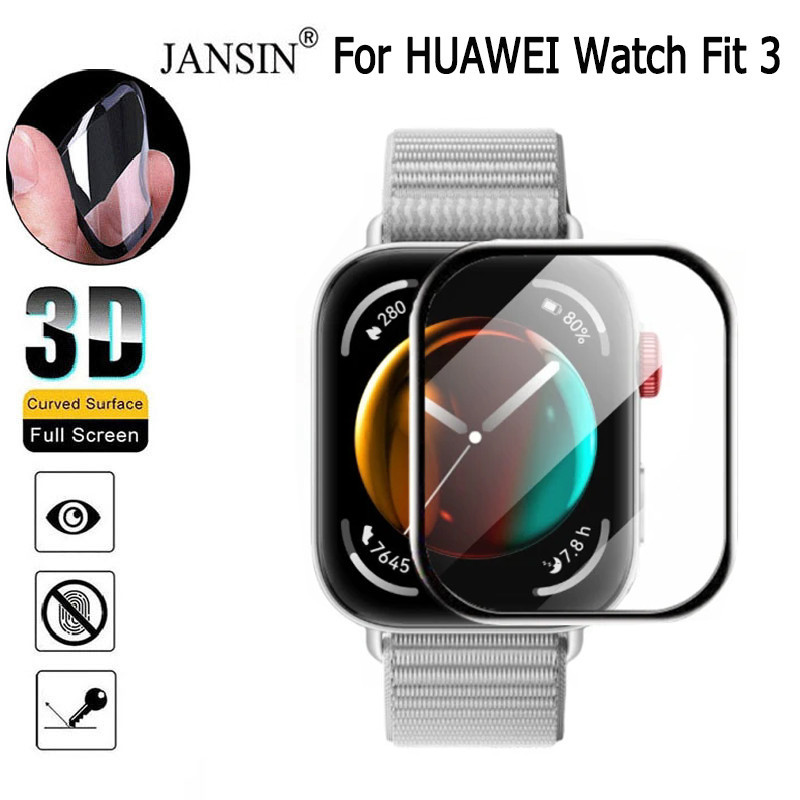 ฟิล์มกันรอย Huawei Watch Fit 3 ฟิล์ม 3D สำหรับ Huwei fit3 Smart อุปกรณ์สวมใส่