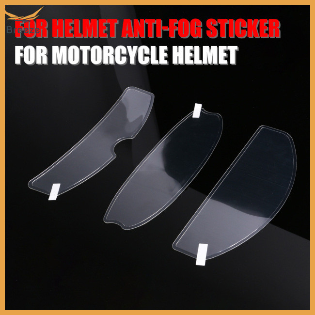 Breeze Moto Helmet Shield Anti Fog Film , Universal Motorcycle Full Face Helmet Shield Film, Clear Fog Resistance