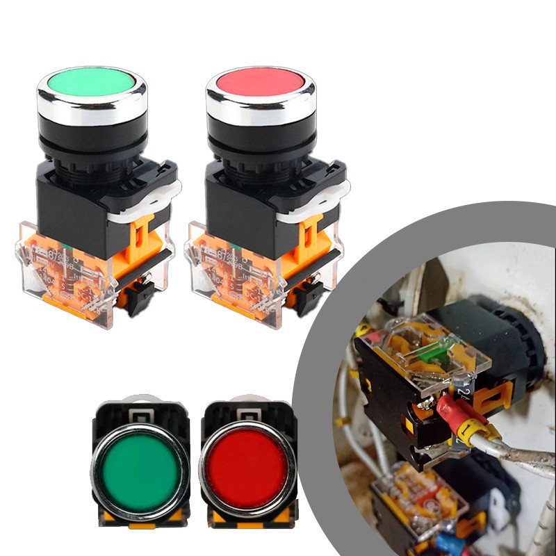 สวิทช์ปุ่มกด 22mm.LA38-11BN กดติดกดดับ Self-Locking Push Button ราคา ถูกที่สุด ดีลบีเคเค แกลเลอรีภาพที่ 8