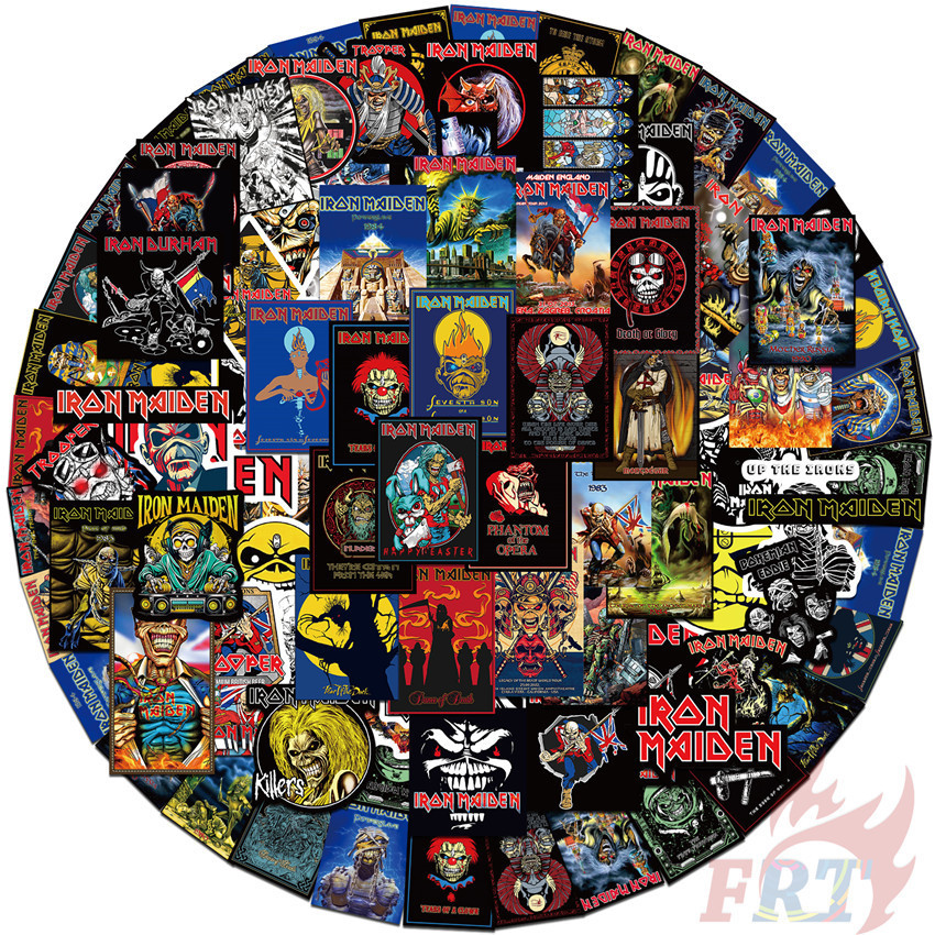 100Pcs/Set ❉ Rock Band . Iron Maiden Stickers ❉ Waterproof DIY Fashion Decals Doodle Stickers