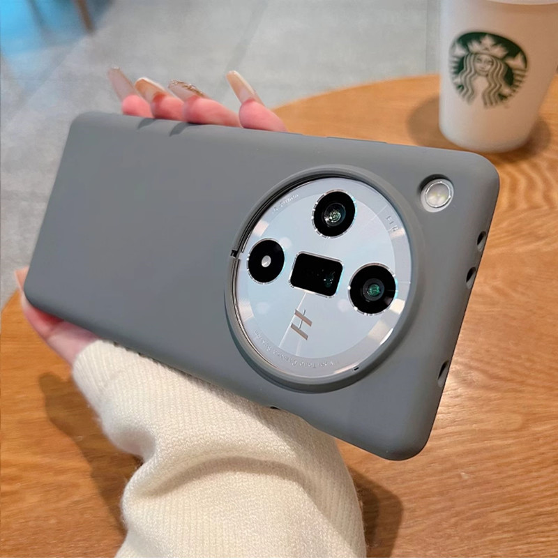 สําหรับ OPPO ค้นหา X7/X7 Ultra/X6 Pro/X8/X8 Pro ซิลิโคนเหลวแบบนุ่มกลับกรณีกันกระแทกที่มีสีสัน Smooth Luxury Cover