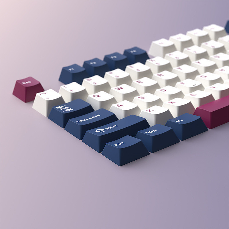 125 คีย ์ Mech สไตล ์ Keycaps Cherry Profile Double Shot PBT Keycap สําหรับ Gateron MX Switch Mechanical Gaming Keyboard