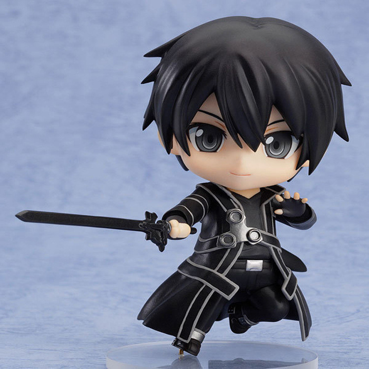 Ready Stock Sword Art Online Q Version 295 Kirito Change Face Clay Boxed Figure Doll Decoration Model UXMX