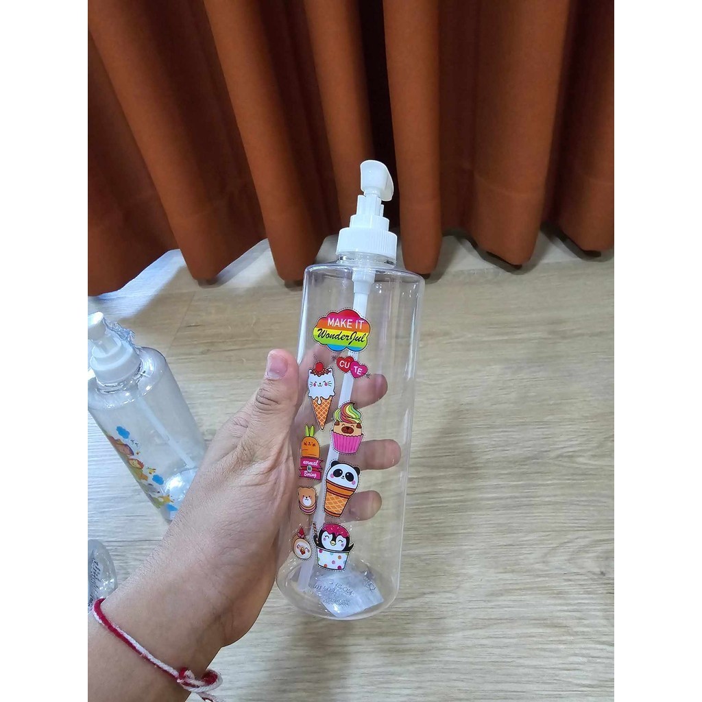 ขวดปั๊มเปล่า 500 ML ขวดหัวปั๊ม ขวดปั๊มพลาสติก ขวดปั๊ม ขวดปั๊มสบู่เหลวเปล่า สําหรับใส่สบู่ แชมพู ของเหลว เจลอาบน้ํา