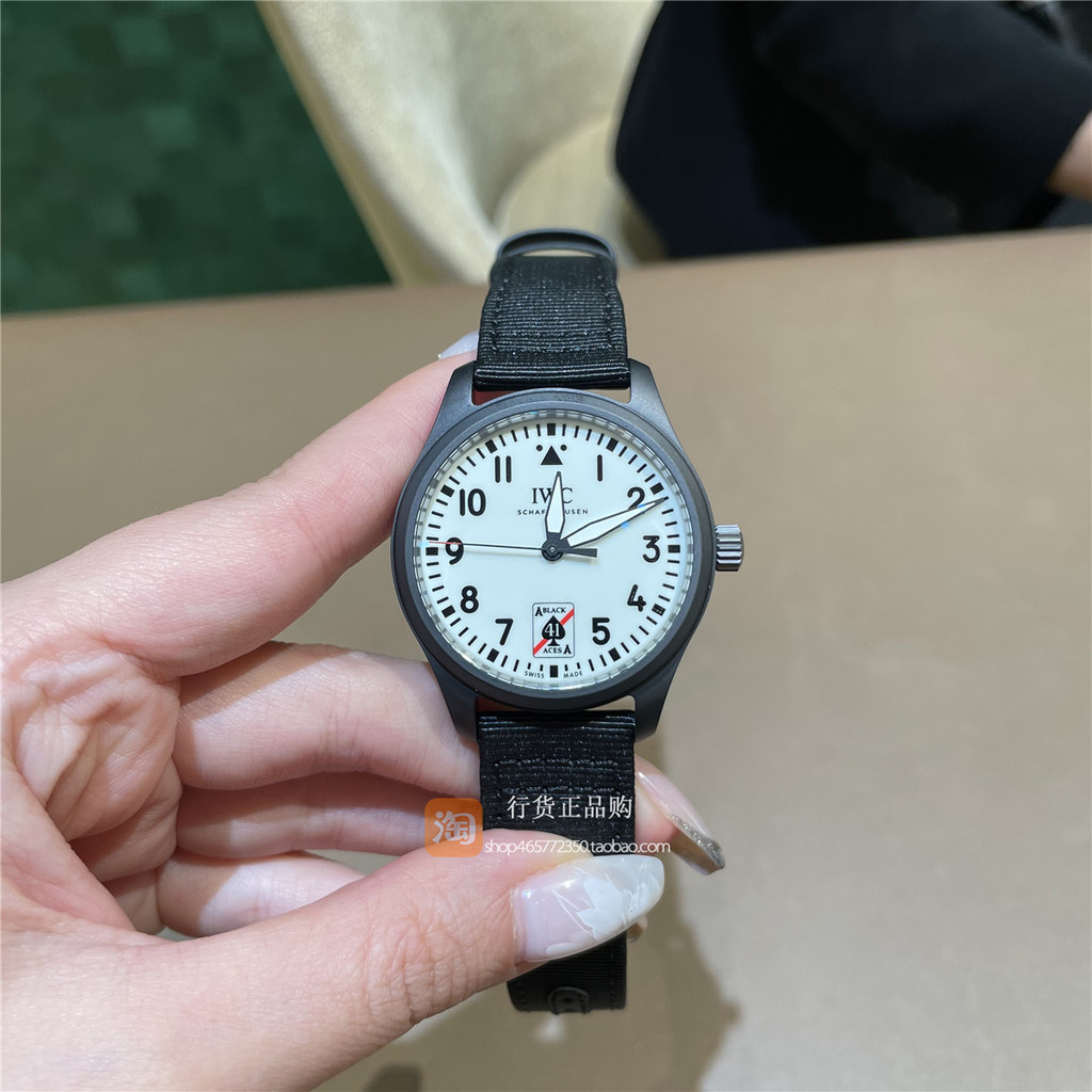Iwc IWC Pilot Watch 41 Spades A Special Edition Men 's Black Ceramic Mechanical Watch IW326905