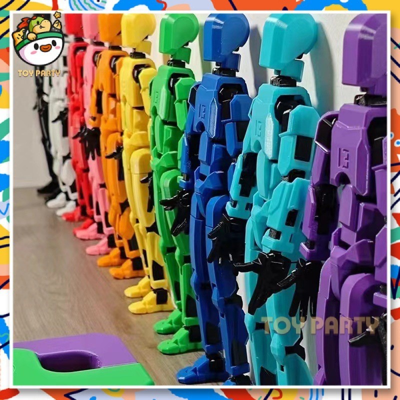 【 24ชม. Lucky 13Dummy Action Figure ประกอบของเล่น Diy Articulado Action Figure ตุ๊กตา Multi-Jointed Movable หุ่นยนต์