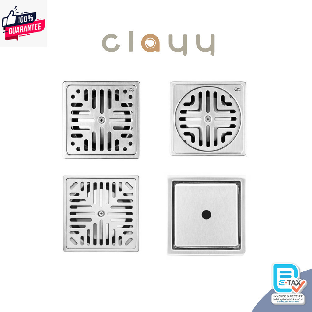 VRH ตะแกรงกันกลิ่น กันแมลง 4 นิ้ว ฝ่อ ตะแกรงน้ำทิ้ง ท่อน้ำทิ้ง FUVHU- W001AS W002AS W002FS F002AS W0