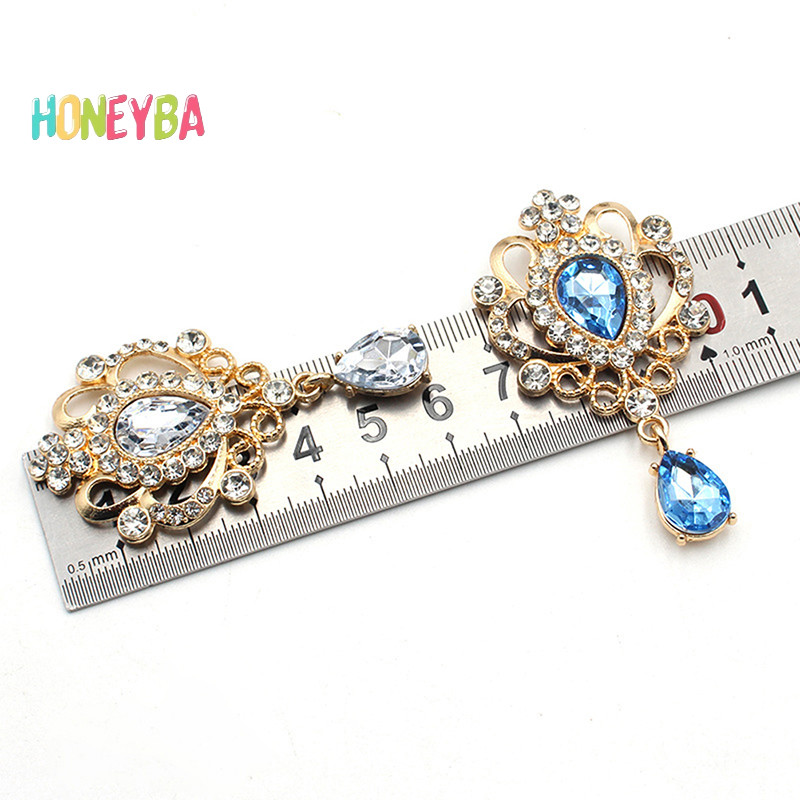 <Honeyba> 32*60 มม.สําหรับทํางานRhinestoneปุ่มผมคู่มืออุปกรณ์เสริมDiyแบนกลับเข็มกลัดเครื่องประดับอุปกรณ์เสริมNice