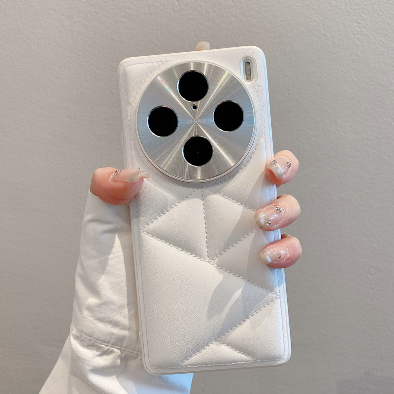 สําหรับ Vivo X100, X100s, X100 Pro, X100s Pro, X100 Ultra Case ELVEV Cloud PU หนังธรรมดา + TPU ฝาครอบป้องกันกล้อง
