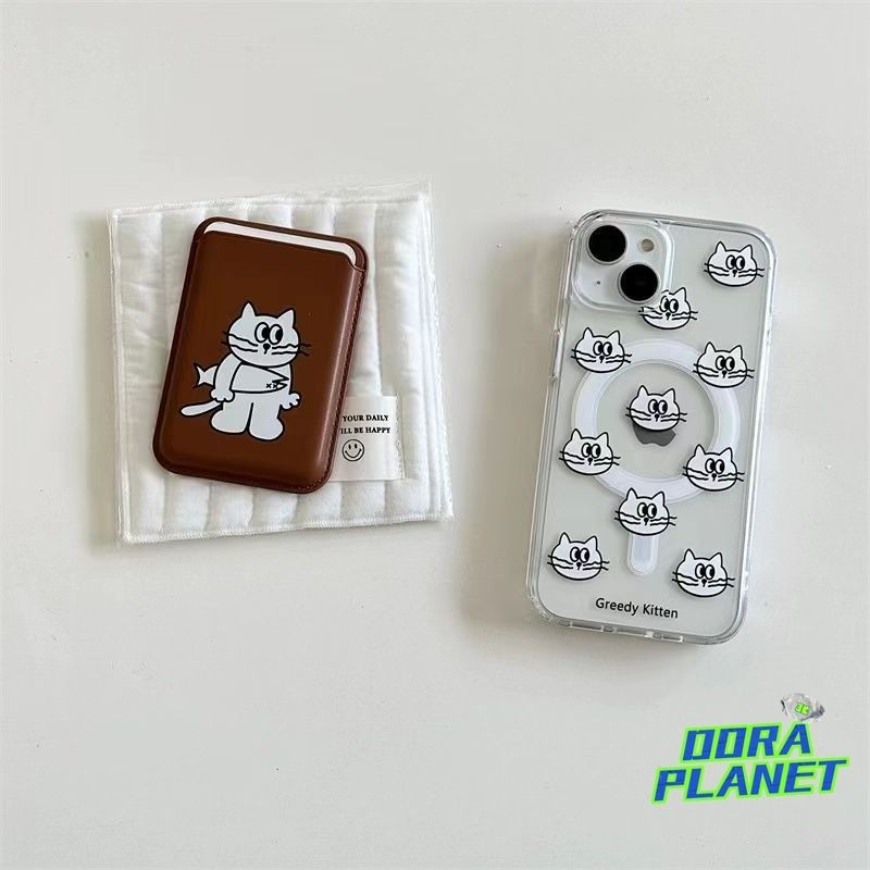 หน้าจอ Full Of Cats Avatar สําหรับ iPhone 15 14 Pro Max 13 Mini 12 14 15 Plus XS XR XSMAX 7+ 8+ กันกระแทก Anti Drop Magnetic Wireless Charge โปร่งใสกระชับปลอก