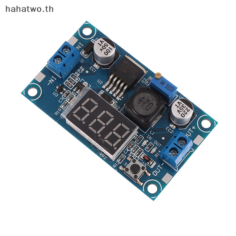 Ha LM2596 DC-DC โมดูลสเต็ปดาวน์แบบปรับได้พร้อมจอแสดงผลโวลต์มิเตอร์จอแสดงผล LM2596S เครื่องปรับแรงดันไฟฟ้า TH
