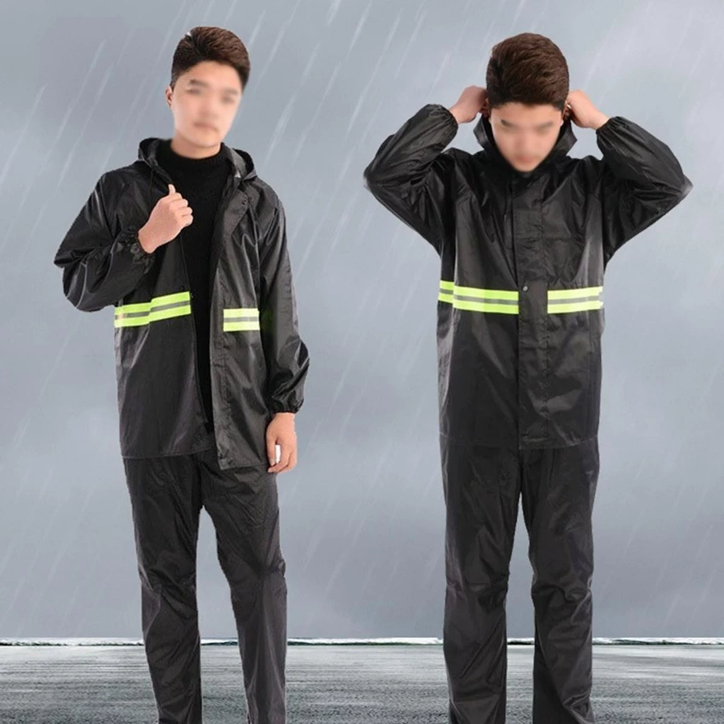 ชุดกันฝนผู้ใหญ่ เสื้อและกางเกงแถบสะท้อนแสง thumbnail 10