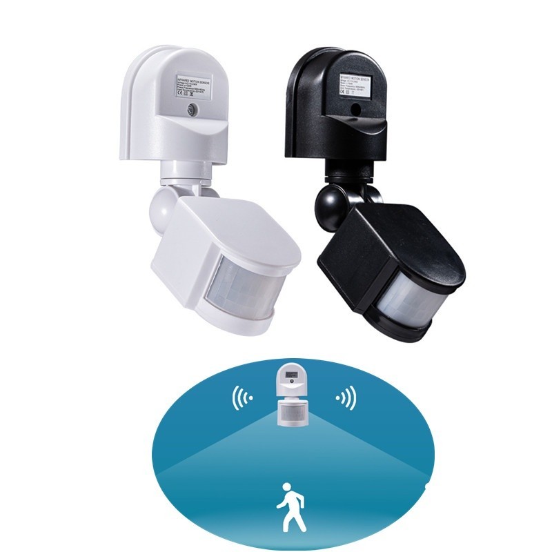 Rio PIR Motion Sensor 220V 110V PIR Motion Detector อัตโนมัติอินฟราเรด Wall Mount Timer กลางแจ้ง 24V
