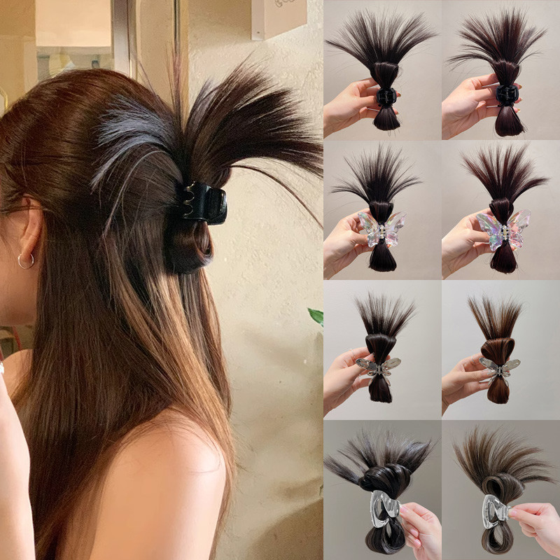 ยุ่งบุญกิ๊บติดผมด้านหลังหัวของผู้หญิงสร้างอย่างรวดเร็วผมหางม้าสูงกรงเล็บคลิปสําหรับเครื่องประดับผมแฟชั่นทุกวัน